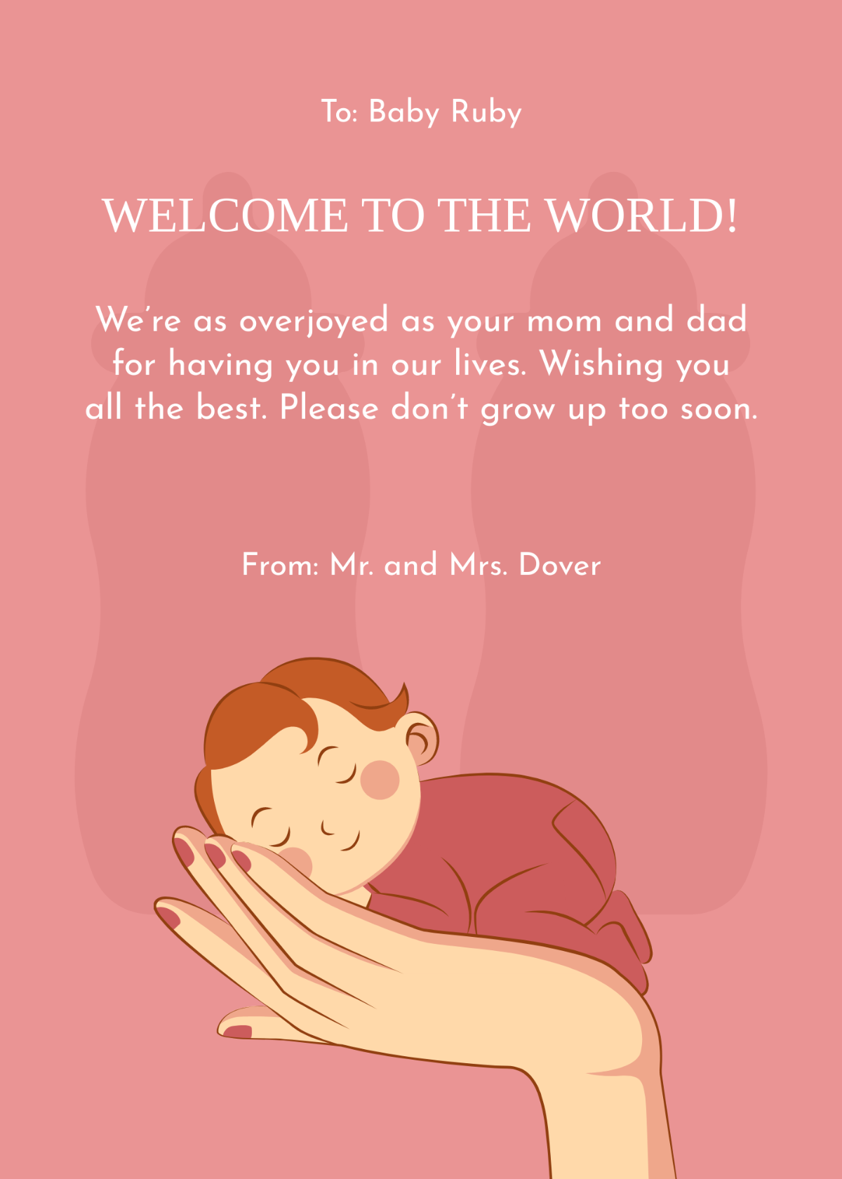 Baby Greeting Template