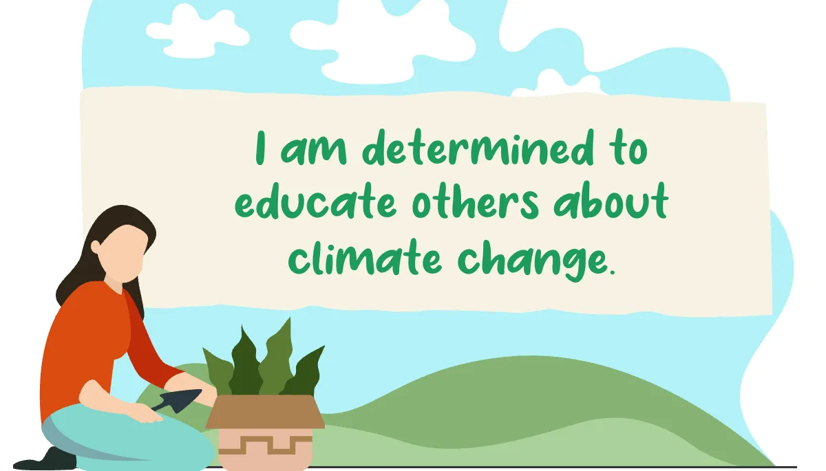 Free World Climate Affirmation Card  Template to Edit Online