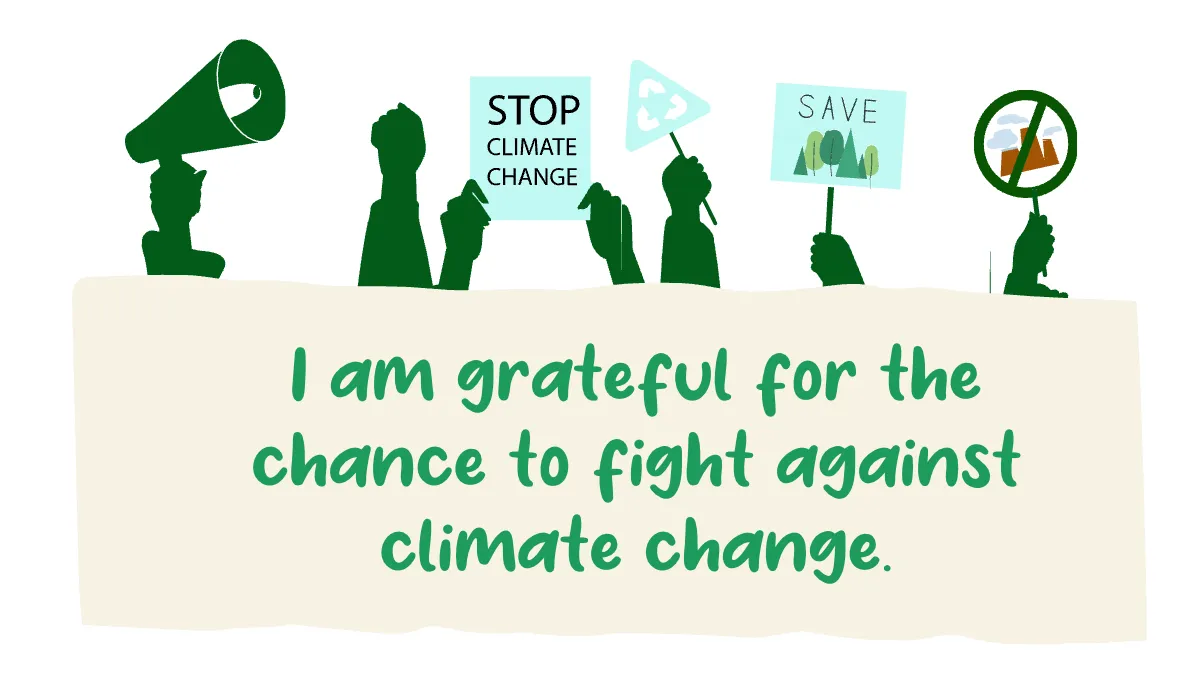Free World Climate Affirmation Card  Template to Edit Online