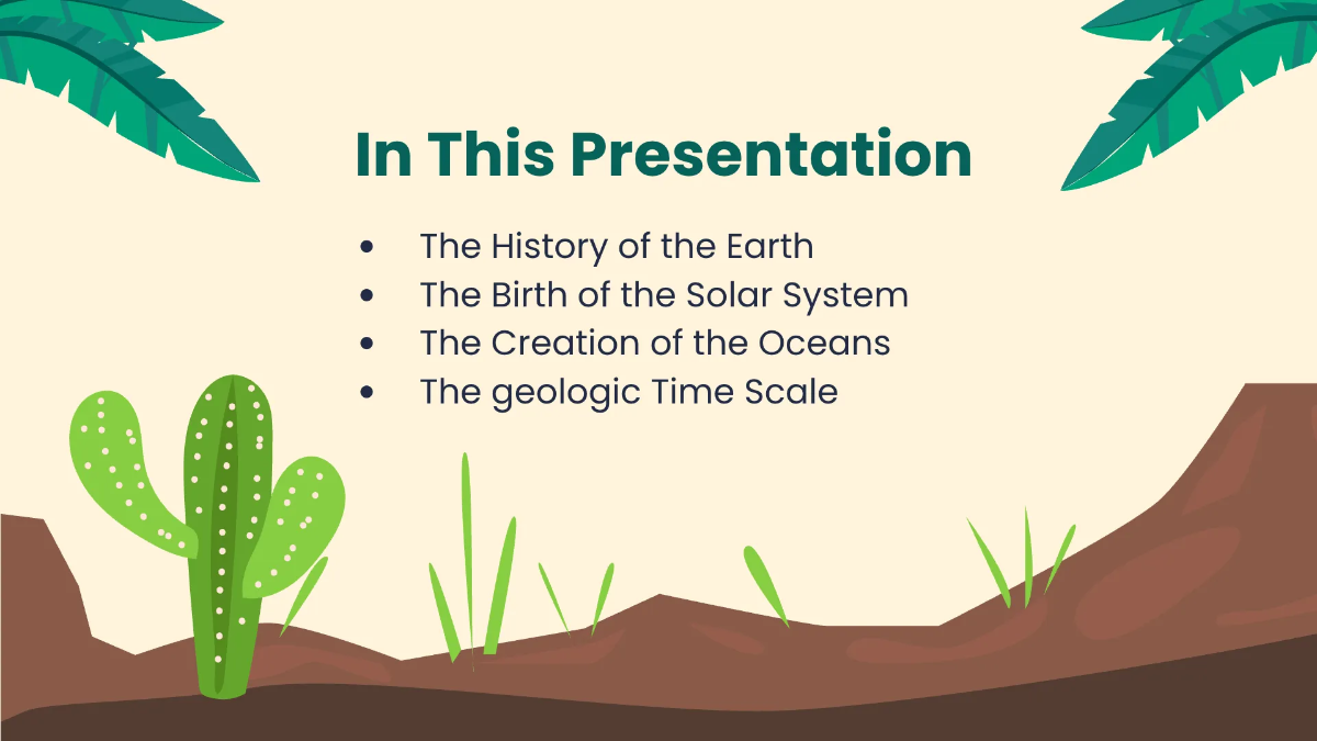 Free Earth History Presentation Template to Edit Online