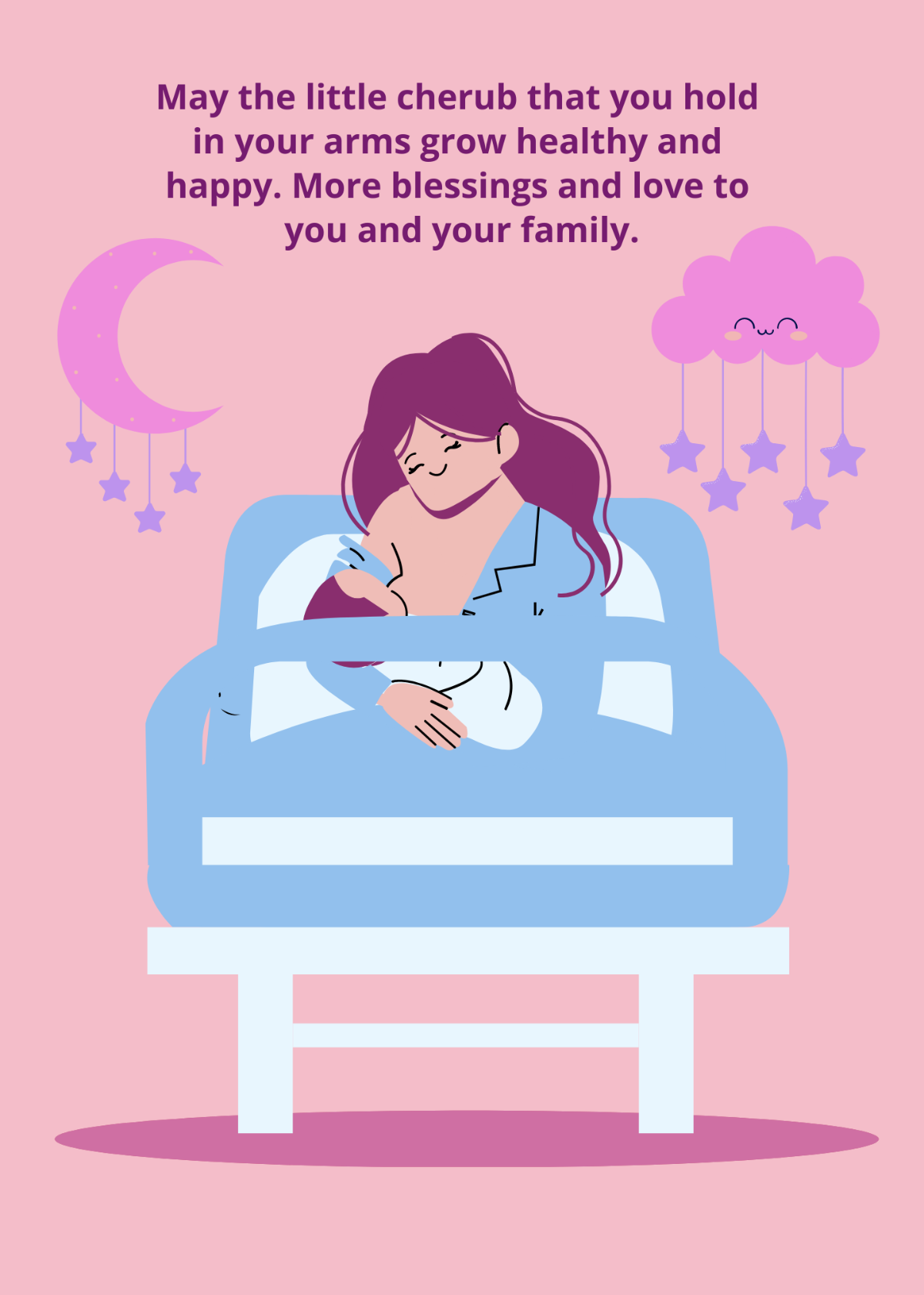 Free Baby Greeting Card Template