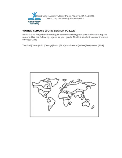 Free World Climate Game Template to Edit Online