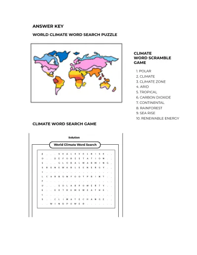 Free World Climate Game Template to Edit Online