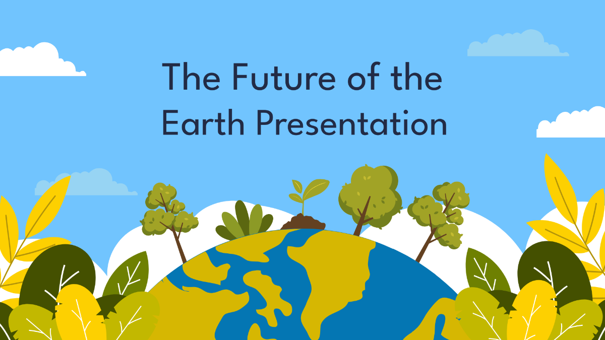 The Future of the Earth Presentation Template
