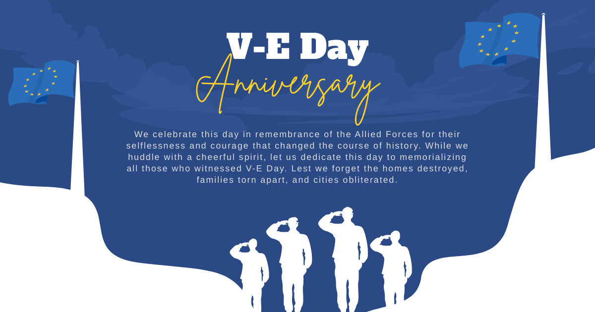 Free V-E Day Facebook Post Template