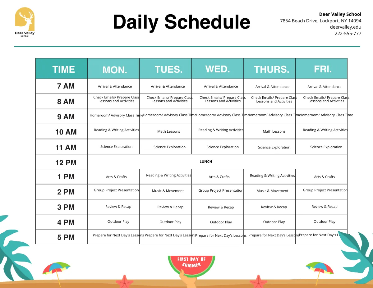 Free Laundry Schedule Template To Edit Online