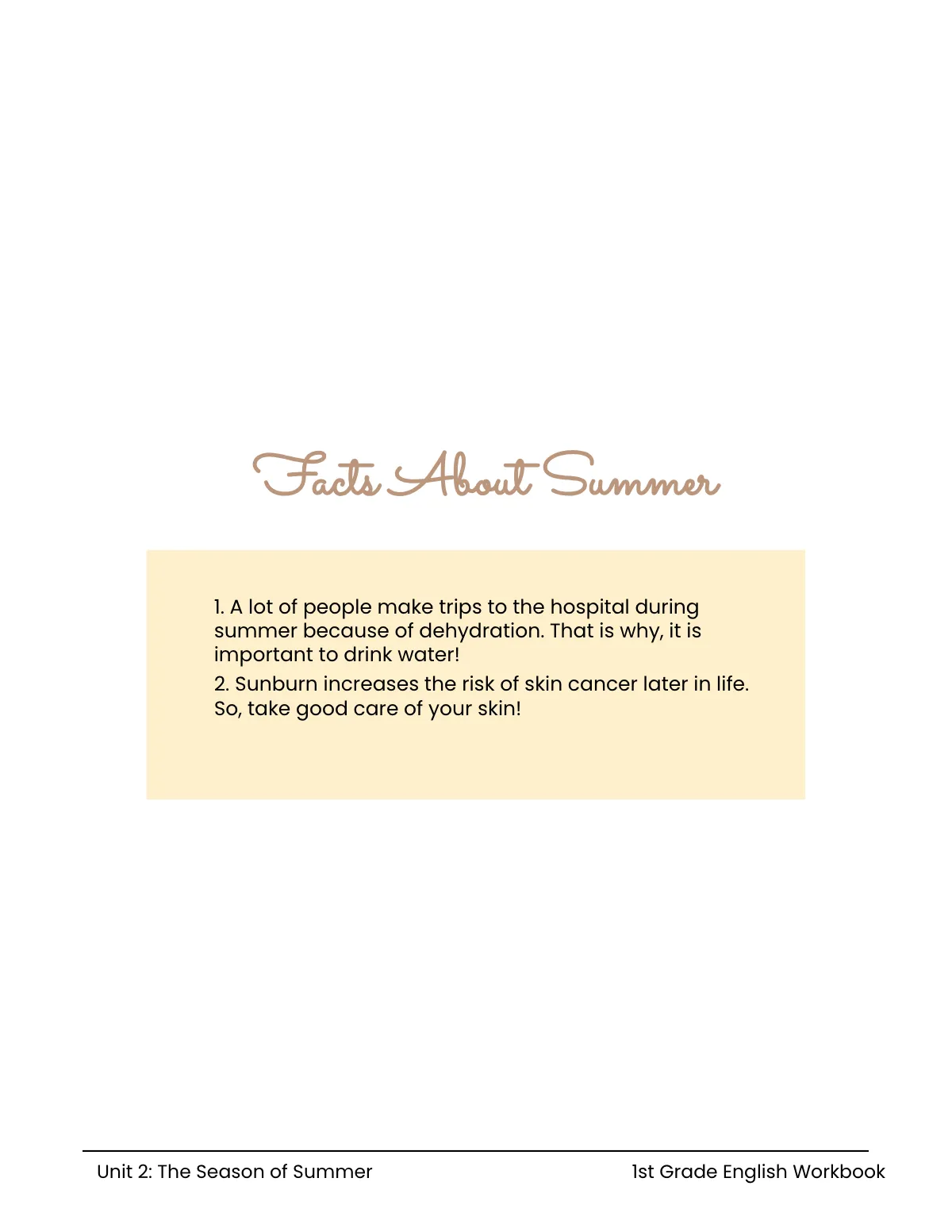 Free Summer Workbook Template to Edit Online