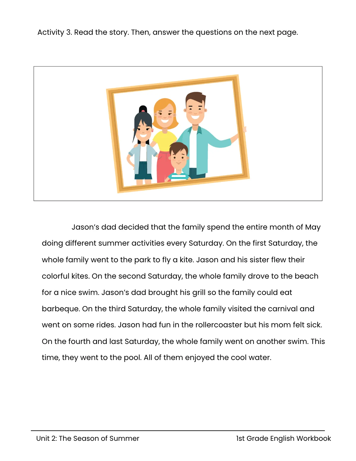 Free Summer Workbook Template to Edit Online