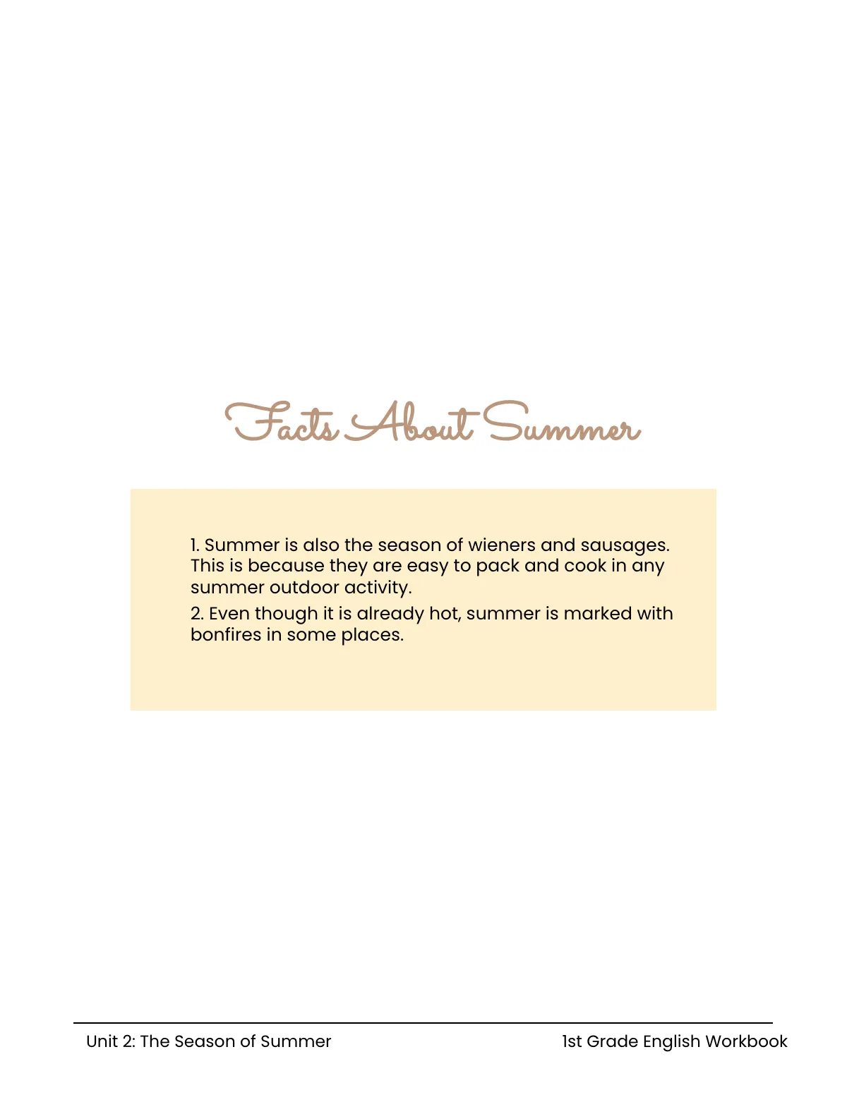 Free Summer Workbook Template to Edit Online