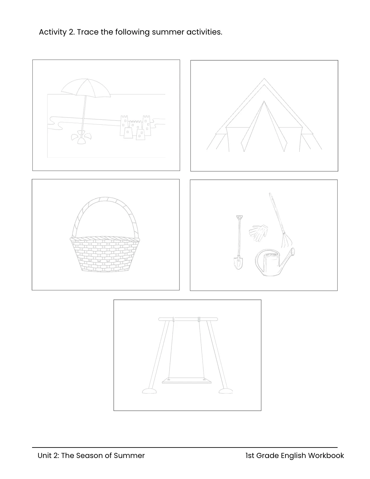 Free Summer Workbook Template to Edit Online