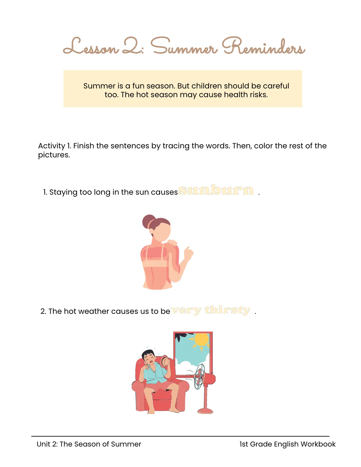 Free Summer Workbook Template to Edit Online