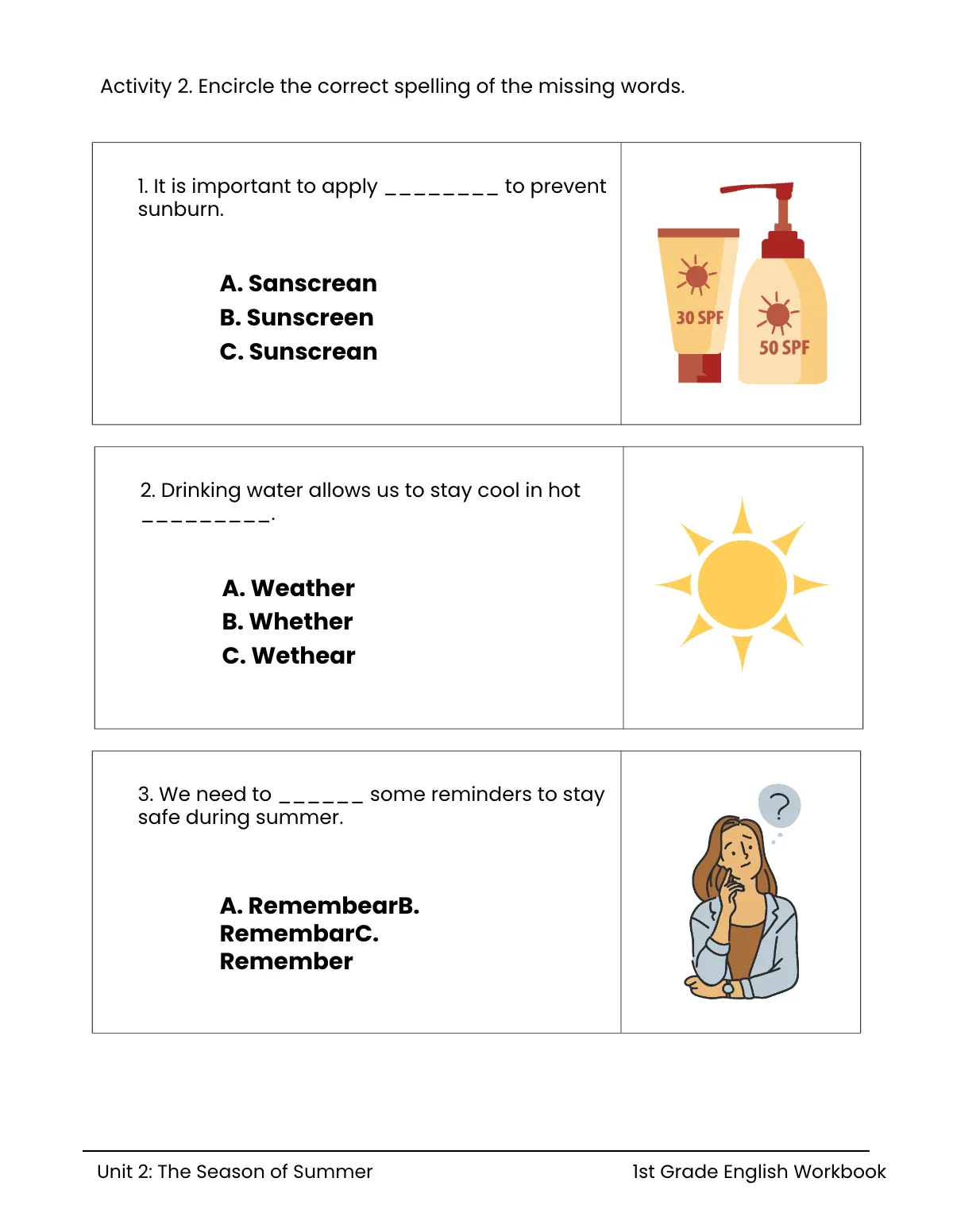 Free Summer Workbook Template to Edit Online
