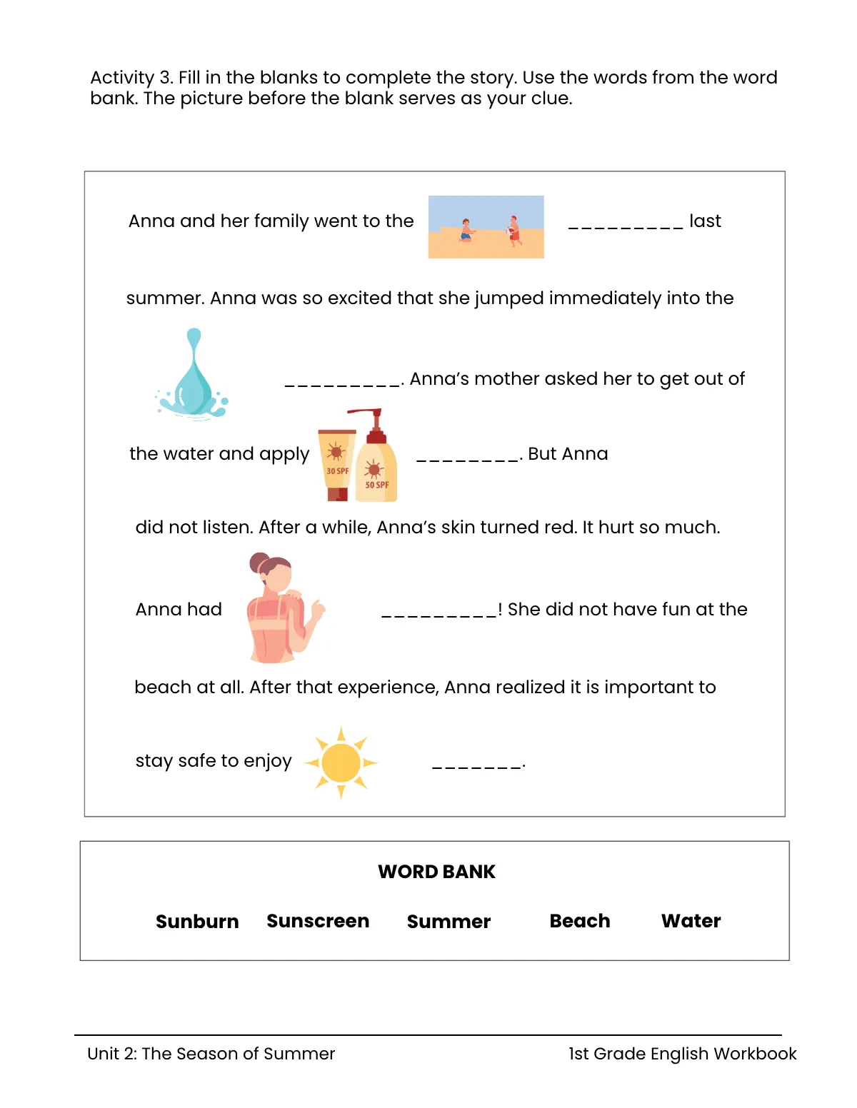 Free Summer Workbook Template to Edit Online
