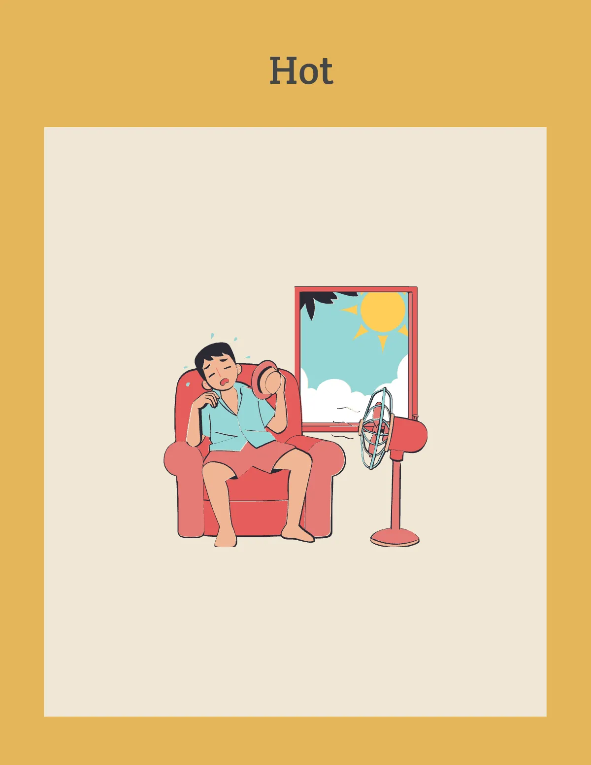 Free Summer Flashcard Template to Edit Online