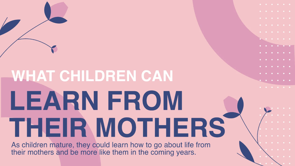 Free Mother's Day Background Presentation Template to Edit Online