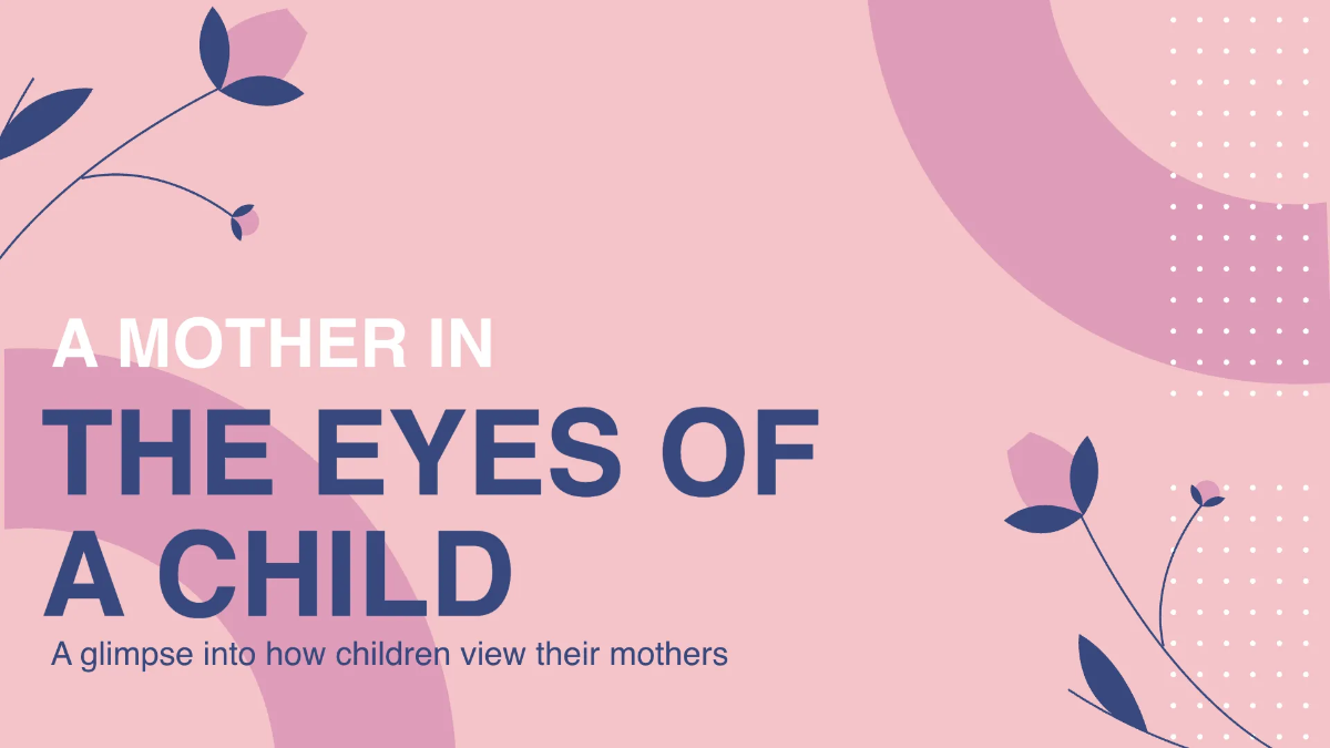 Free Mother's Day Background Presentation Template to Edit Online