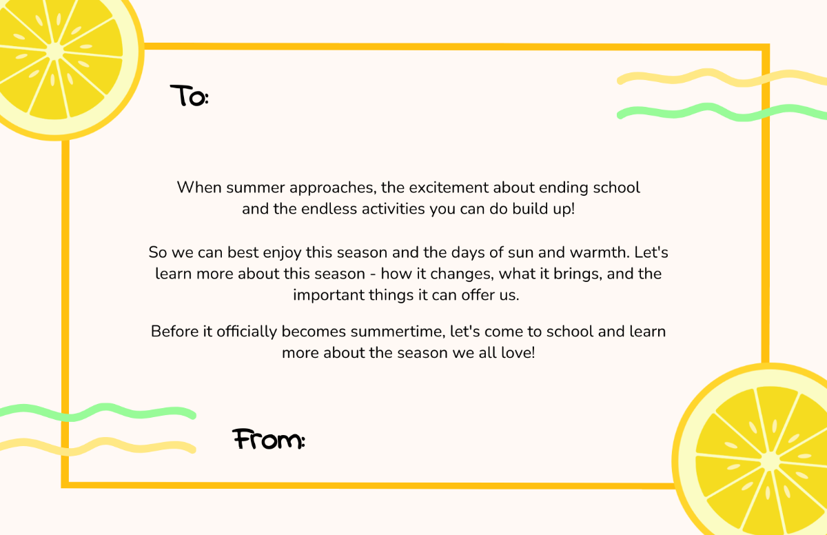 Summer Note Template