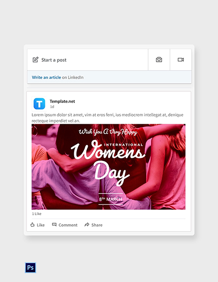 International Womens Day Greeting Card