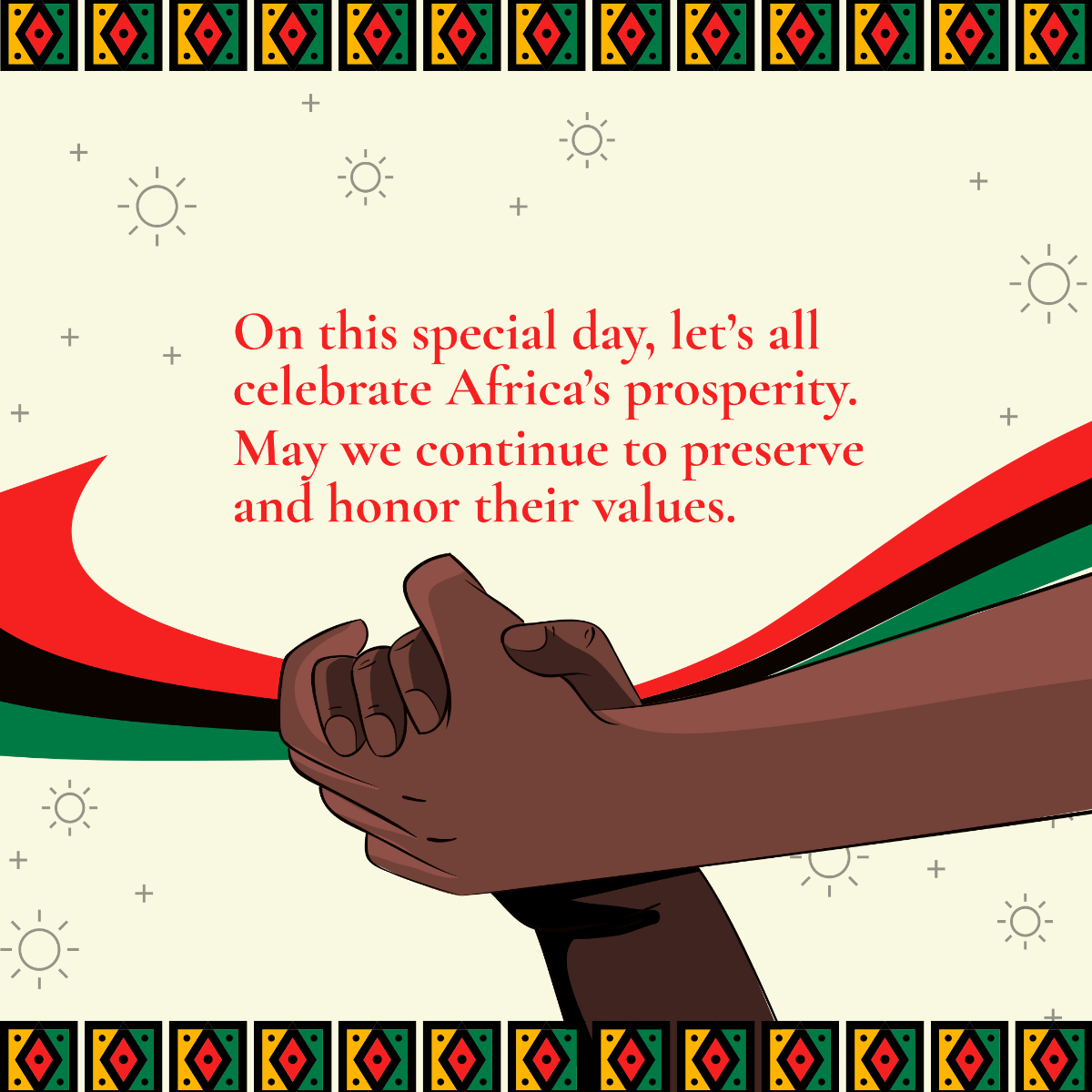 Free African Unity Day Instagram Post Template