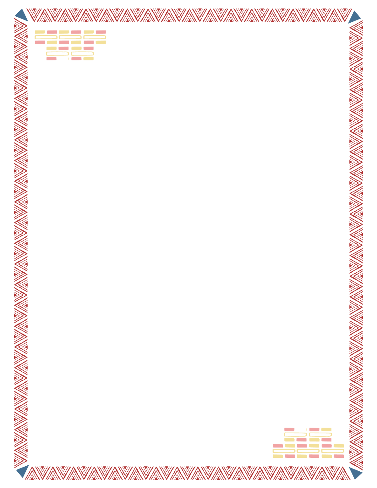 African Unity Day Border Template
