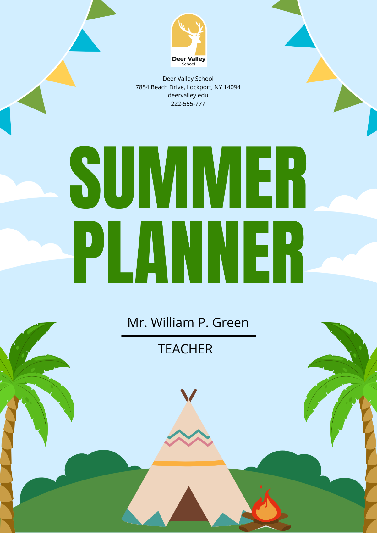 Summer Planner Template