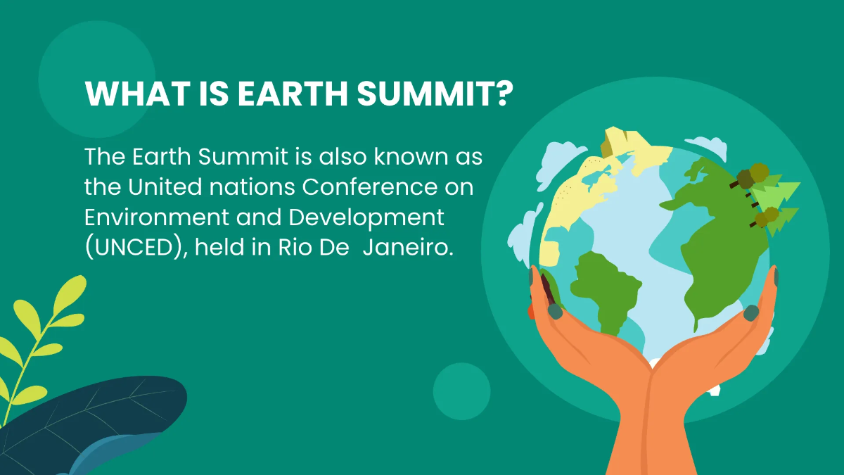 Free Earth Summit Presentation Template to Edit Online