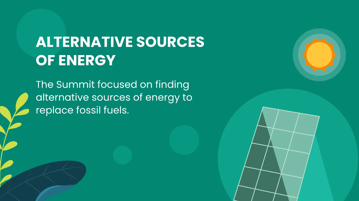 Free Earth Summit Presentation Template to Edit Online