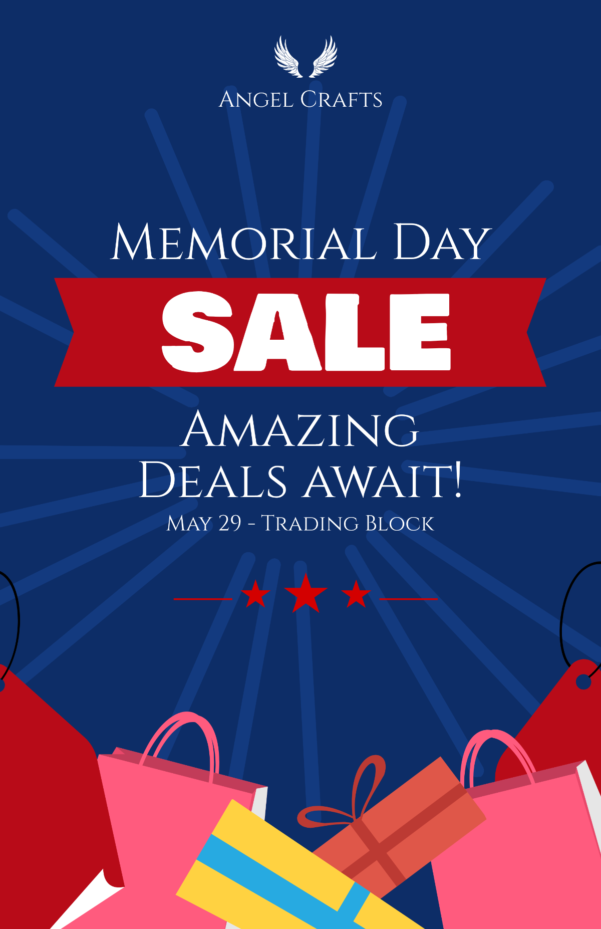 Memorial Day Advertisement Poster Template