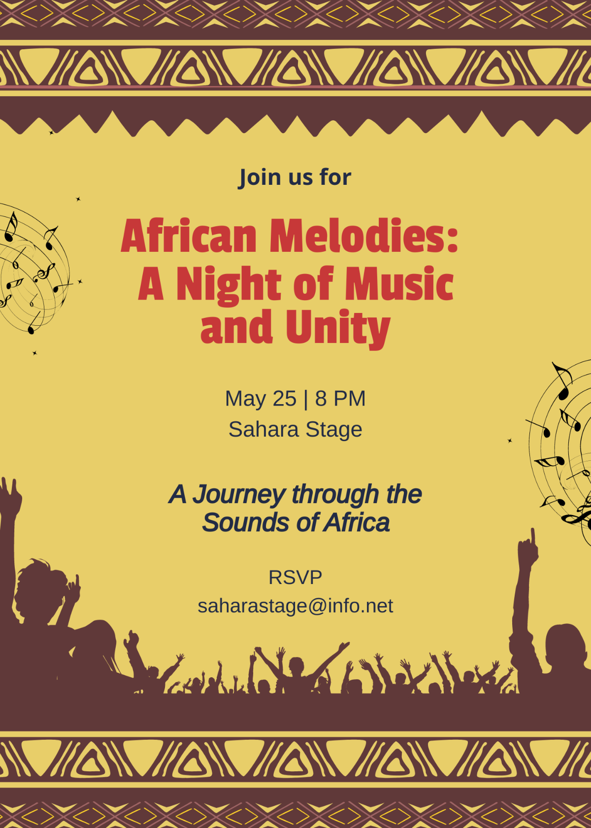 African Unity Day Invitation Template