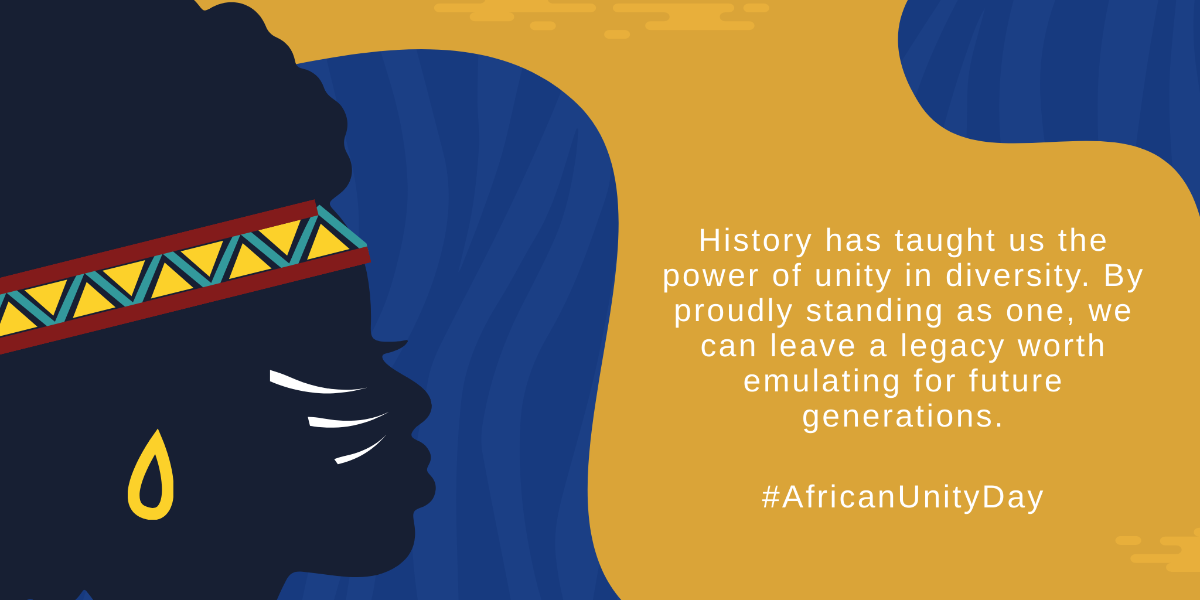 Free African Unity Day Twitter Post  Template