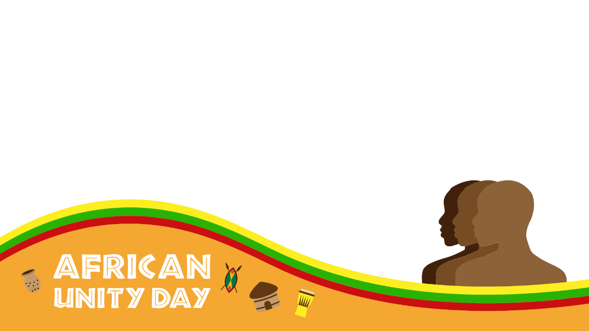 Free African Unity Day Transparent Template