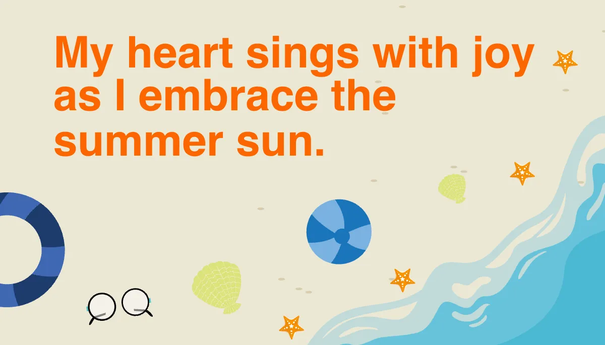 Free Summer Affirmation Card Template to Edit Online