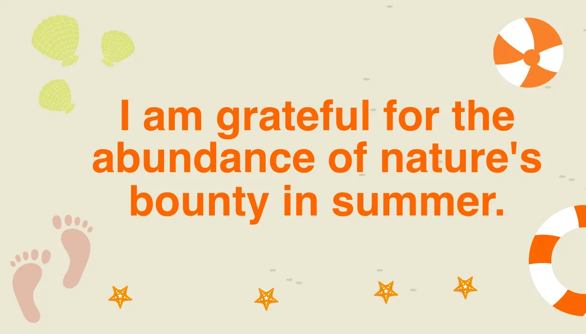 Free Summer Affirmation Card Template to Edit Online