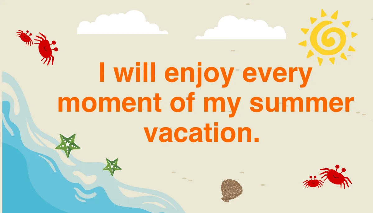 Free Summer Affirmation Card Template to Edit Online