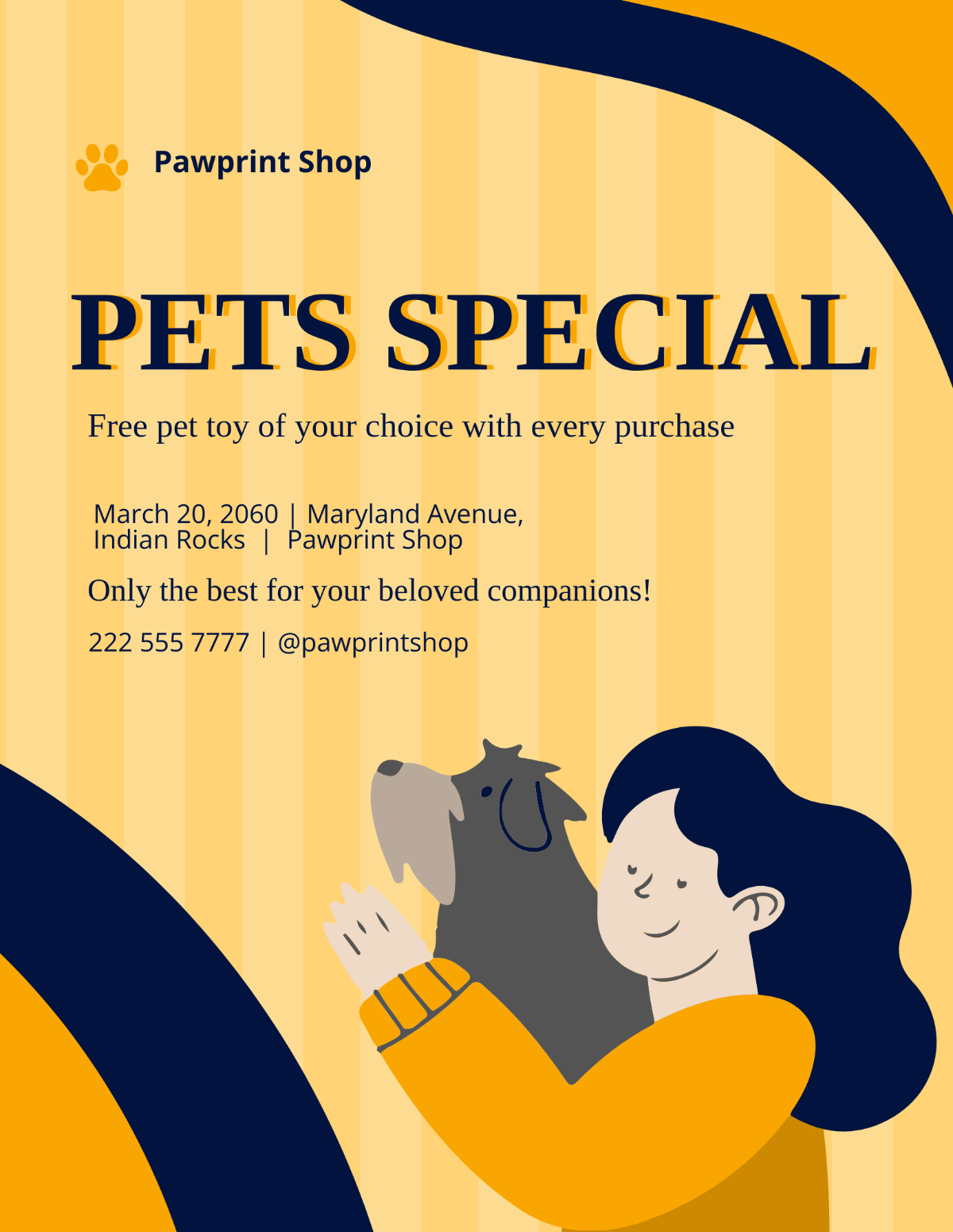 Free Pet Care Promotion Template