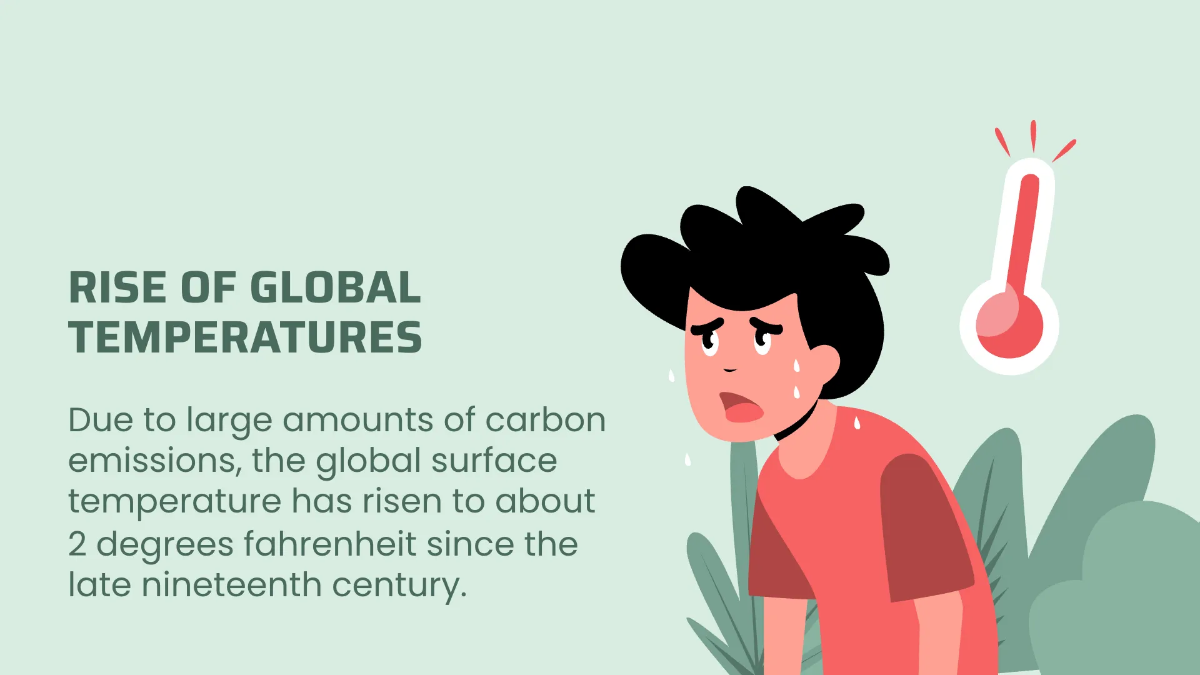 Free Global Warming And Climate Change Presentation Template to Edit Online