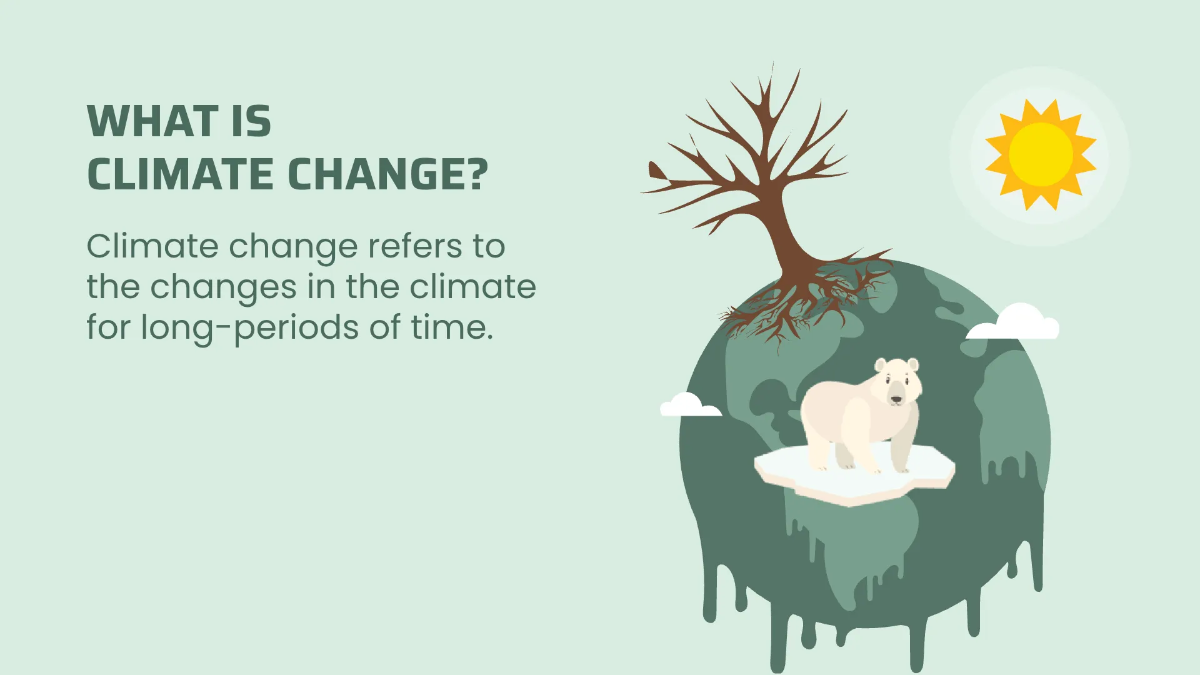 Free Global Warming And Climate Change Presentation Template to Edit Online