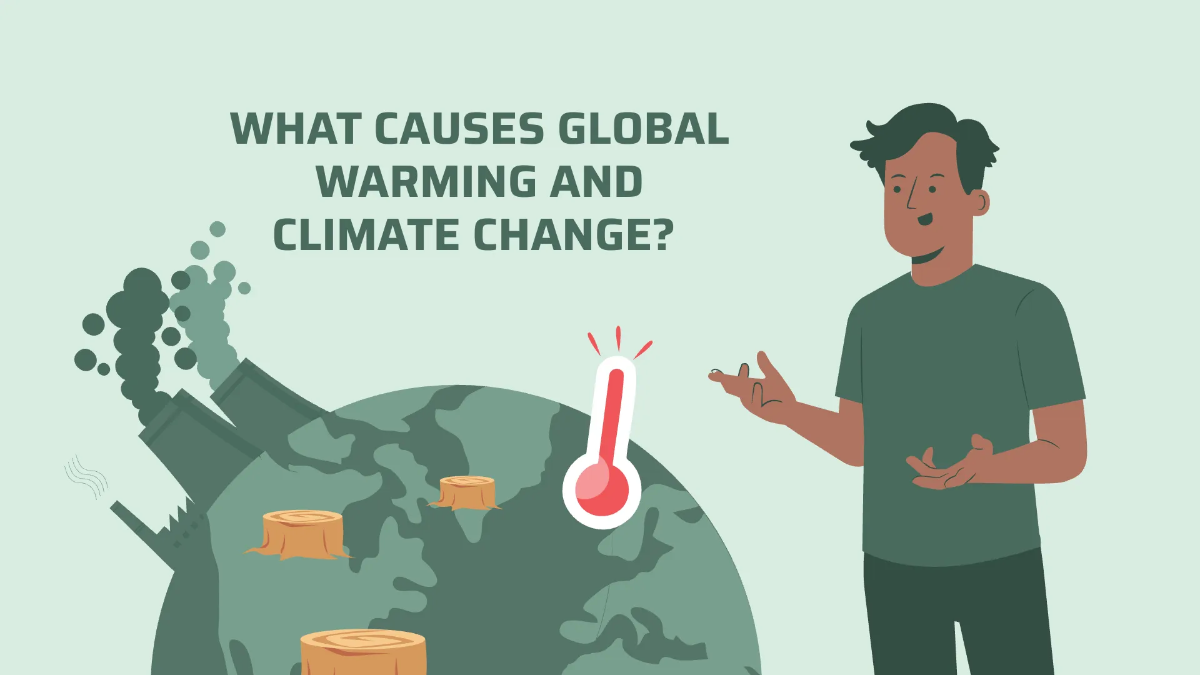 Free Global Warming And Climate Change Presentation Template to Edit Online