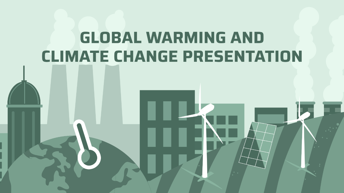 Global Warming And Climate Change Presentation Template