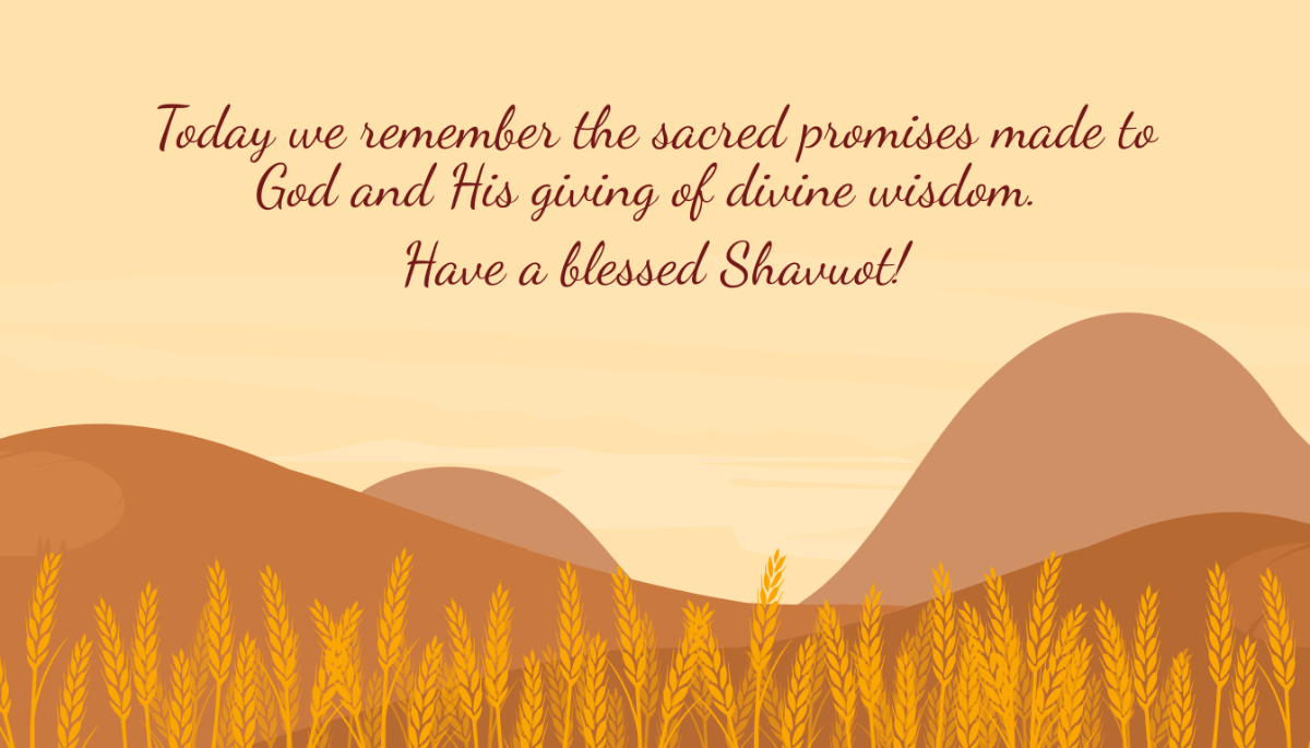 Free Shavuot Card Template