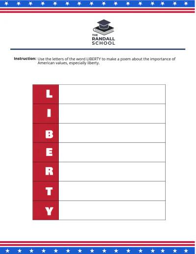Free July 4th Poem Template to Edit Online