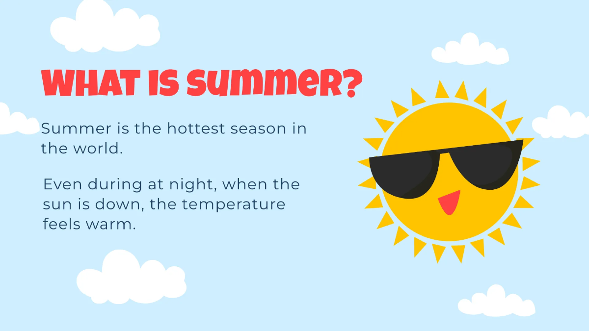 Free Summer Presentation Template to Edit Online