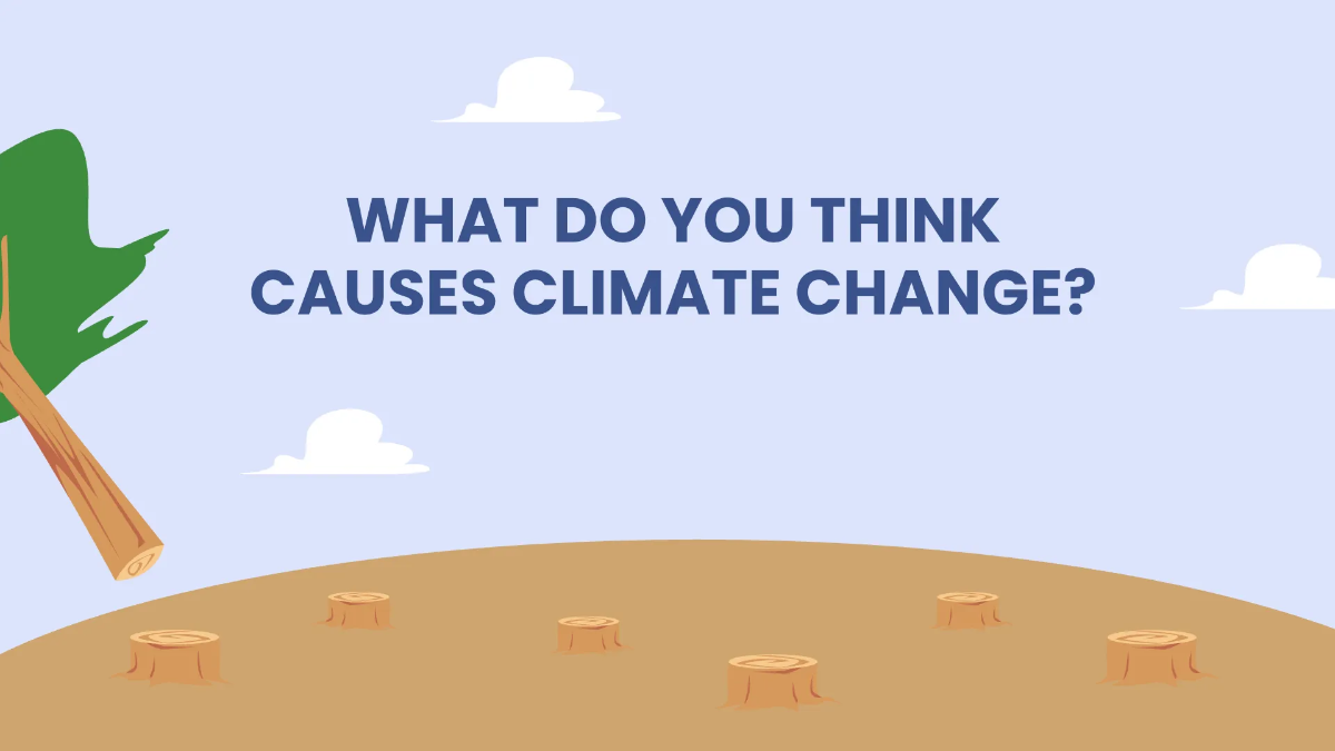 Free Causes Of Climate Change Presentation Template to Edit Online