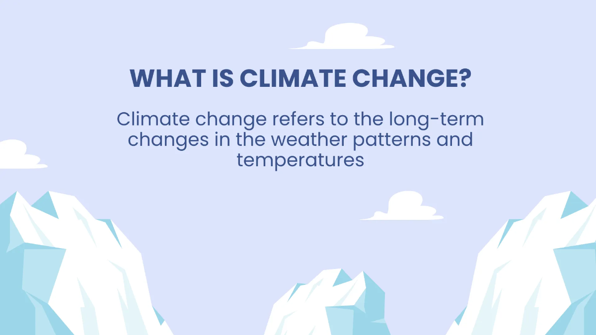 Free Causes Of Climate Change Presentation Template to Edit Online