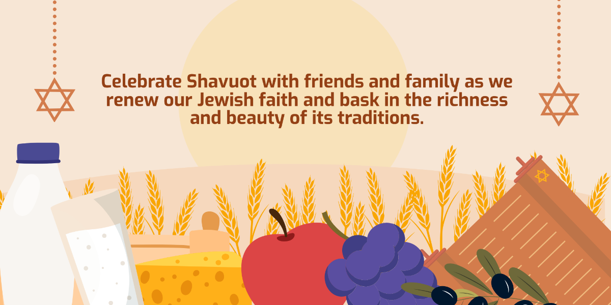 Free Shavuot Twitter Post  Template