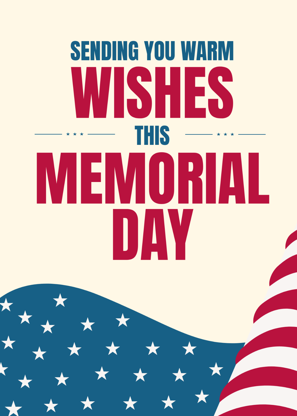 Memorial Day Wishes For Friend Template