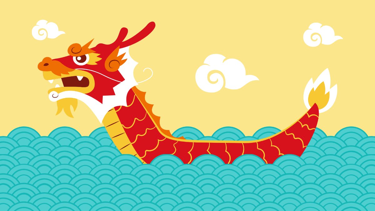 Free Dragon Boat Festival Background Template