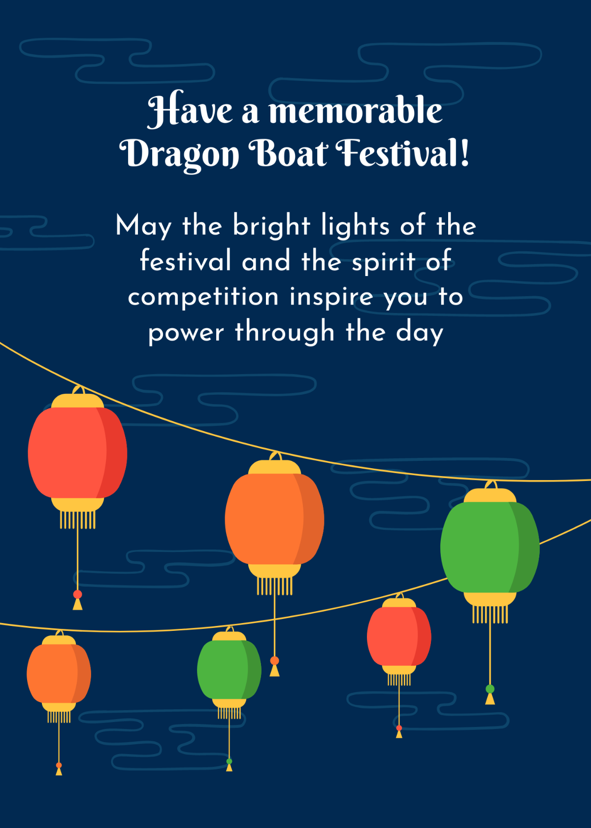Free Dragon Boat Festival Wishes Template
