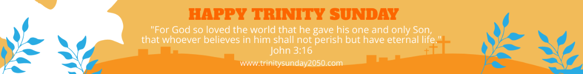 Trinity Sunday Ad Banner Template