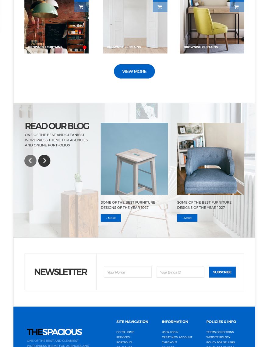 Free Interior Design Firm PSD Website Template
